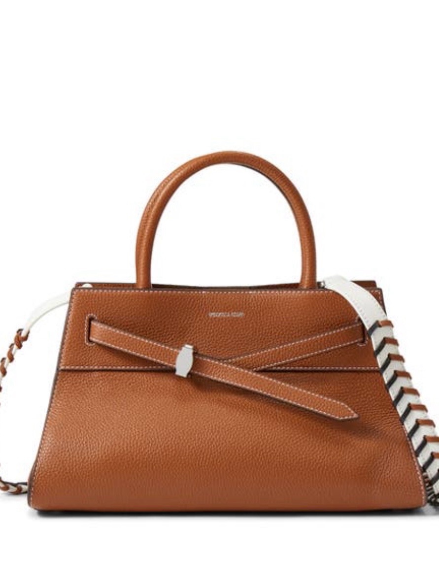 Veronica Beard Dash Bag Hazelwood Leather Belted Handbag